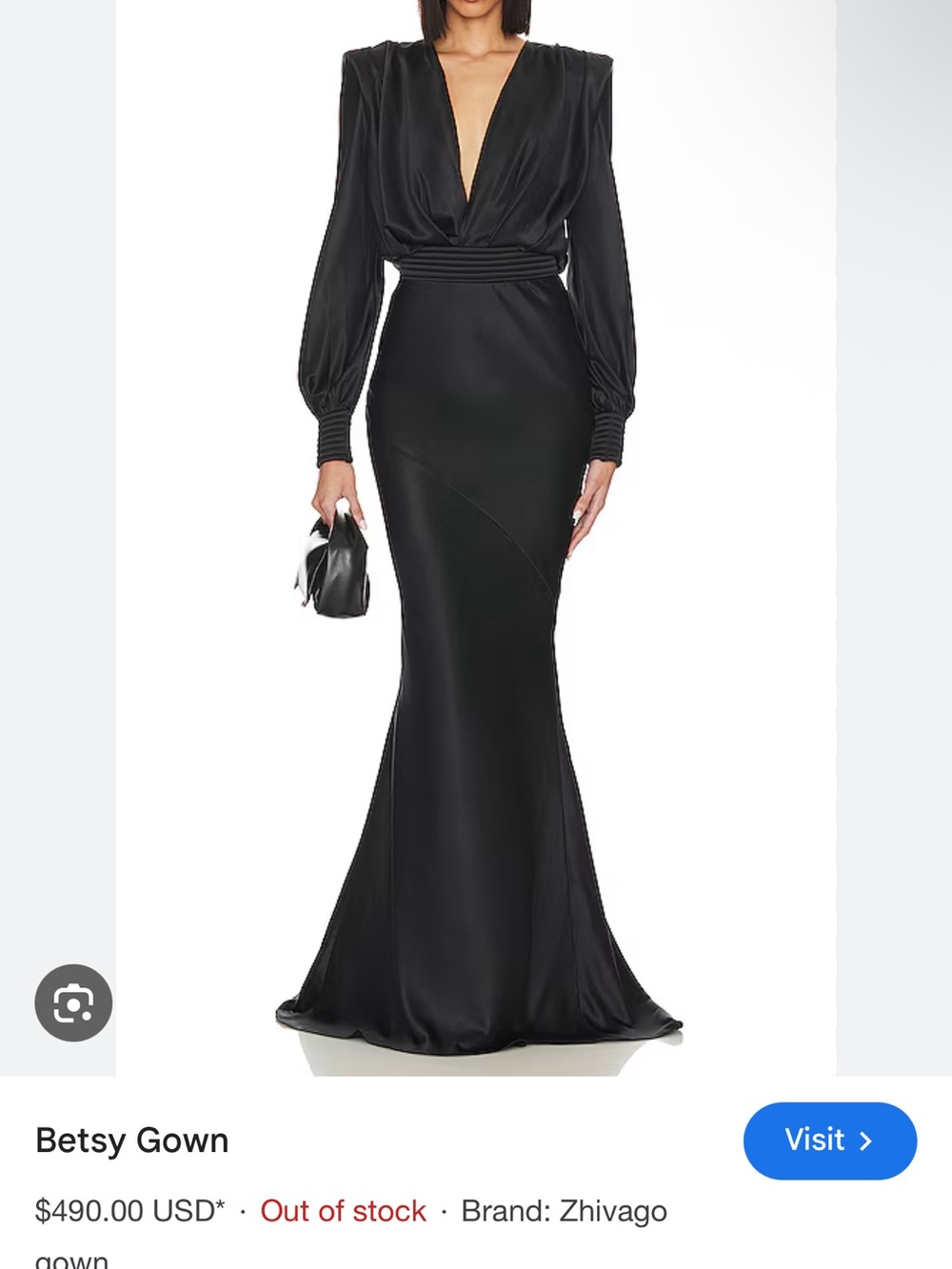 Zhivago BETSY GOWN — Black